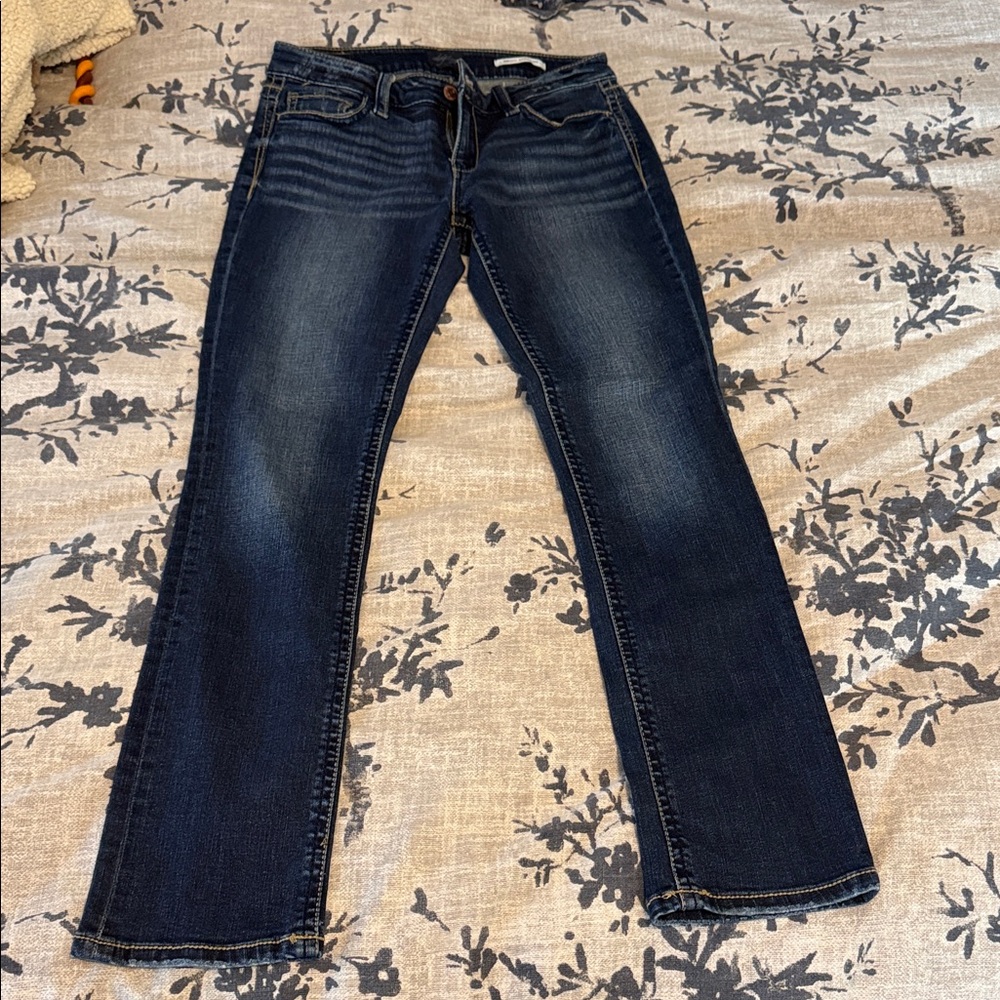 Buckle/Daytrip Women's Dark Blue Straight-Leg Jeans